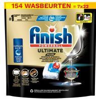 Finish Ultimate Plus Vaatwastabletten Regular (7 zakken - 154 vaatwasbeurten)