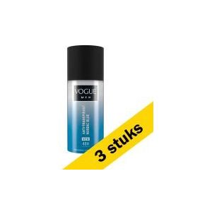 3x Vogue Men deodorant spray - Nordic Blue (150 ml)
