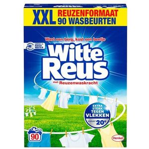 Witte Reus waspoeder XXL 4,95 kg (90 wasbeurten)