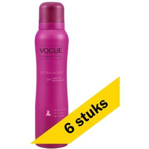6x Vogue deodorant spray for her - Extravagant (150 ml)