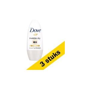 3x Dove deoroller Invisible Dry (50 ml)