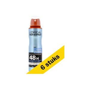 6x L'Oreal Men Expert Cool Power deodorant spray (150 ml)