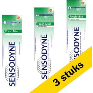 3x Sensodyne Fresh Mint tandpasta (75 ml)