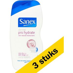 3x Sanex douchecreme Pro Hydrate (500 ml)