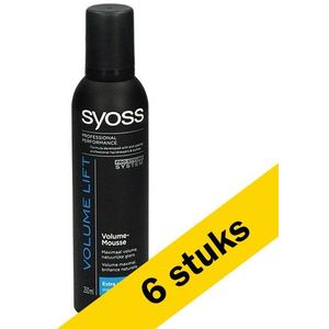 6x Syoss Volume Lift mousse (250 ml)