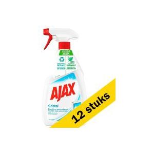 12x Ajax Cristal Glasreiniger spray (750 ml)