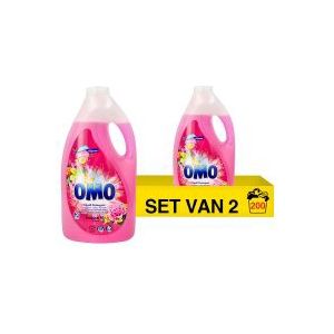 Omo vloeibaar wasmiddel Tropical 5 liter (2 flessen - 200 wasbeurten)