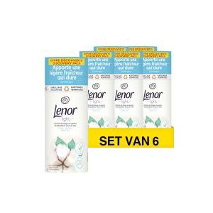 6x Lenor Light Geurbooster Katoen Fris 140 gram (11 wasbeurten)