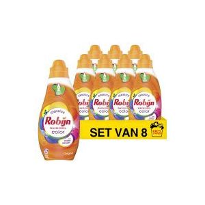 Robijn Klein & Krachtig vloeibaar wasmiddel Color  665 ml (8 flessen - 152 wasbeurten)