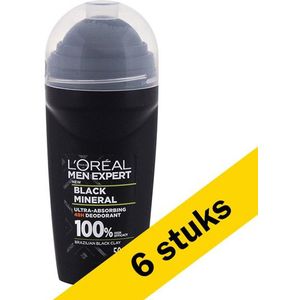 Aanbieding: L'Oreal Men Expert Deo roller Carbon Protect (6 stuks - 50 ml)
