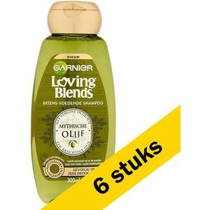 6x Garnier Loving Blends Mythische Olijf shampoo (300 ml)