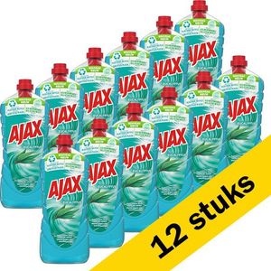 Aanbieding: Ajax allesreiniger Eucalyptus (12 flessen van 1,25 liter)