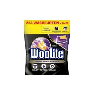 Woolite Wascapsules Zwart Donker & Denim 28 stuks (8 dozen - 224 wasbeurten)