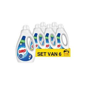 Omo Wit Vloeibaar Wasmiddel  950 ml (6 flessen - 114 Wasbeurten)