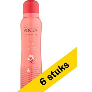 6x Vogue deodorant spray for her - Enjoy (150 ml)