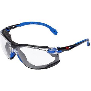 3M Solus Veiligheidsbril met heldere glazen (blauw/zwart)