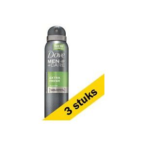 3x Dove deodorant spray Extra Fresh for men (150 ml)