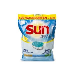 Sun All-in-1 vaatwastabletten Lemon (420 wasbeurten)