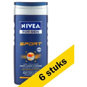 6x Nivea Sport douchegel for men (250 ml)