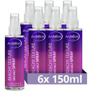 Andrélon Spray Beach Text Salt (6x 150 ml)