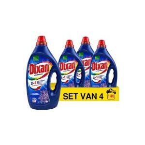 Dixan Vloeibaar Wasmiddel Lavender 1,75 L (4 stuks - 140 wasbeurten)