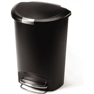 Simplehuman Code P halfronde pedaalemmer (50 liter, zwart)