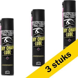 3x Muc-Off Dry Chain Lube | Kettingspray | 400 ml