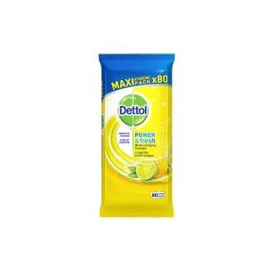Dettol hygiënische doekjes citroen (80 stuks)