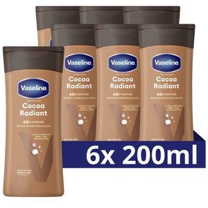 Vaseline Body Lotion Cocoa Radiant (6x 200 ml)