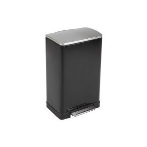 EKO E-Cube Prullenbak - Pedaalemmer - 40 Liter - Zwart - Anti-slip - Soft-close - Fingerprintproof