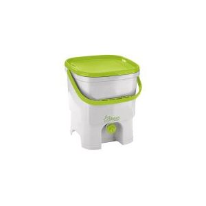 Skaza compostbakje Organko wit/groen (inclusief 1 kg compostversneller)