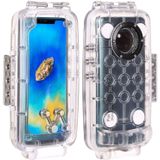 HAWEEL 40m/130ft Waterproof Diving Housing Photo Video Taking Underwater Cover Case for Huawei Mate 20 Pro(Transparent)