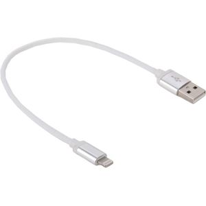 1m Net Style Metal Head 8 Pin to USB Data / Charger Cable  For iPhone XR / iPhone XS MAX / iPhone X & XS / iPhone 8 & 8 Plus / iPhone 7 & 7 Plus / iPhone 6 & 6s & 6 Plus & 6s Plus / iPad(White)