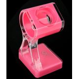 Plastic Charger Holder for Apple Watch 38mm & 42mm  Stand for iPhone 6s & 6s Plus  iPhone 6 & 6 Plus  iPhone 5 & 5S  Galaxy S6 / S5  HTC  Nokia  Sony(Magenta)