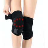 Tourmaline Self-Heating Sports Knee Pads Far Infrared Magnet Moxibustion Warm Knee Pads  Specification: One Size(Black)