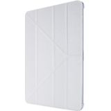 Silk Texture Horizontal Deformation Flip Leather Case with Three-folding Holder For iPad Air (2020) 10.9(White)