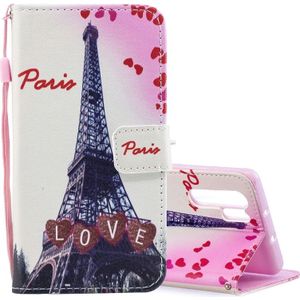 Love Tower Pattern Horizontal Flip Leather Case for Huawei P30 Pro  with Holder & Card Slots & Wallet