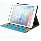 For iPad 9.7 (2018) & iPad 9.7 inch 2017 / iPad Air / iPad Air 2 Universal Blue Marble Pattern Horizontal Flip Leather Protective Case with Holder & Card Slots & Sleep