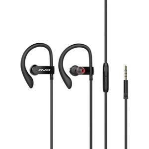 AWEI ES-160I HIFI Hanging Music Earphone (Black)