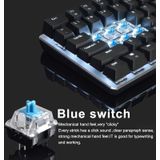 Ajazz AK33 Laptop Computer Gaming Mechanical Keyboard (White Blue Shaft)