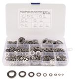 684 PCS Stainless Steel Spring Lock Washer Assorted Kit for Car / Boat / Home Appliance