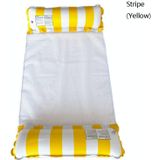 PVC Inflatable Hammock Adult Swimming Floating Row  Size: 120 x 70cm(Yellow Stripe)