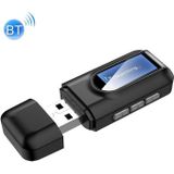 BT201 Bluetooth 5.0 USB 2 in 1 Bluetooth Audio Receiver Transmitter with LCD Display