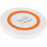 Qi Standard Wireless Charging Pad  for iPhone 8 / 8 Plus / X &  Samsung / Nokia / HTC and Other Mobile Phones (White + Orange)