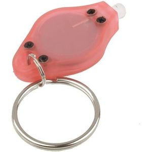 Mini LED Flashlight  White Light  Keychain Function  On/Off Switch & Pressure Switch(Pink)