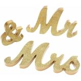 Wooden Mr and Mrs Sign Wedding Decoration(JM00801)