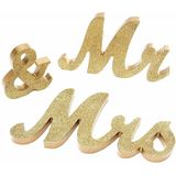Wooden Mr and Mrs Sign Wedding Decoration(JM00801)