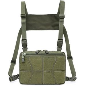 Multi-functional Chest Bag for Outdoor Sports Portable Storage Backpack(Army Green)