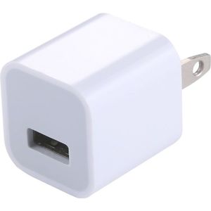High Quality 5V / 1A US Socket USB Charger Adapter  For  iPhone  Galaxy  Huawei  Xiaomi  LG  HTC and Other Smart Phones  Rechargeable Devices(White)