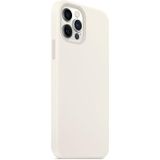 Magnetic Liquid Silicone Full Coverage Shockproof Magsafe Case with Magsafe Charging Magnet For iPhone 12 / 12 Pro(White)